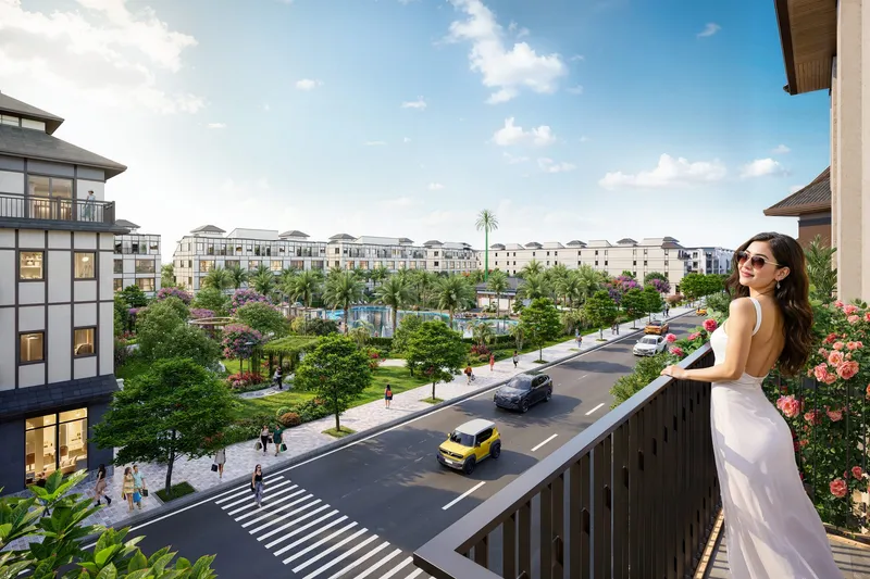Trục căn đối diện công viên điểm nhấn
